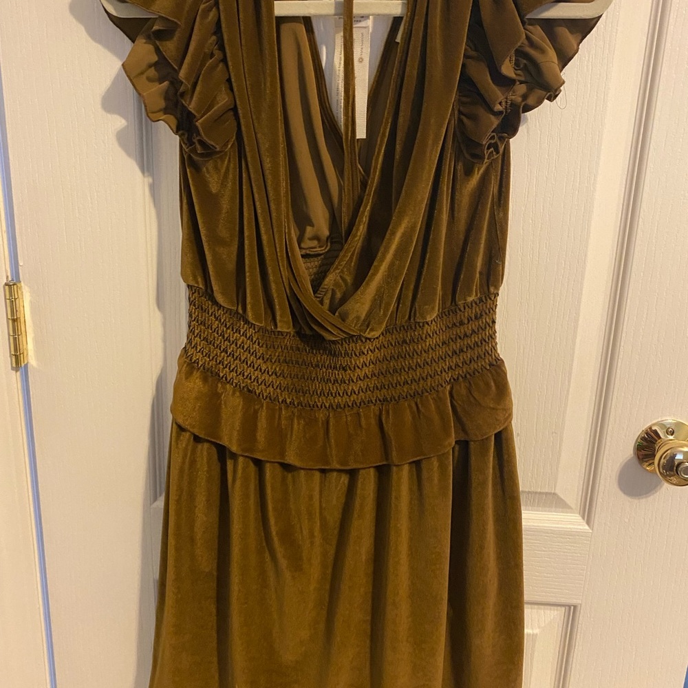 Happy Nature by Kate Hudson, Moss Green Dress perfect for special occasions.